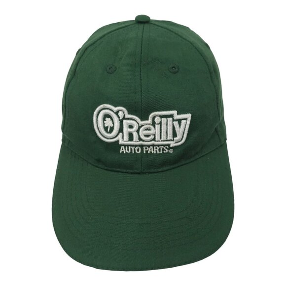O'Reilly Auto Parts Embroidered Logo Strapback Cap Trucker Baseball Hat Green - Picture 1 of 13